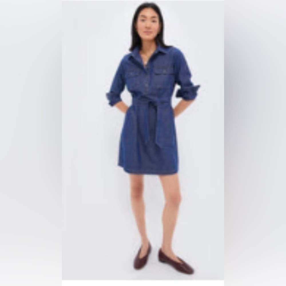 Tuckernuck Mary Tyler Denim Shirt Dress with Tie Belt - Never worn - tags off